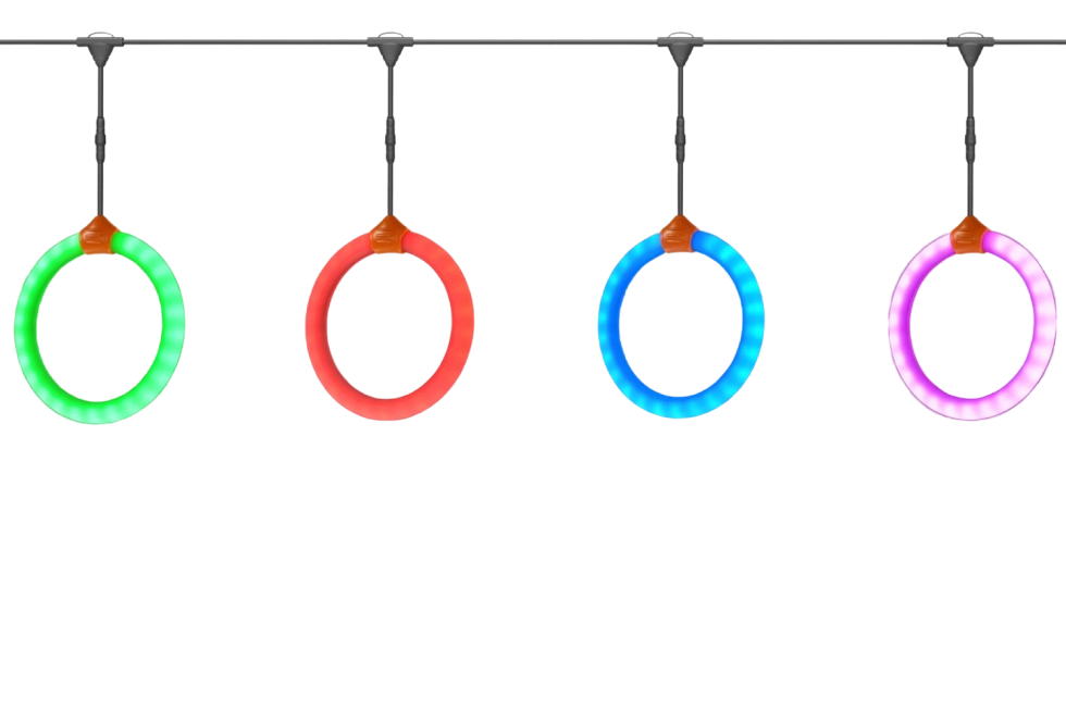 Multi-Color LED Hoop Light String for Commercial Decor