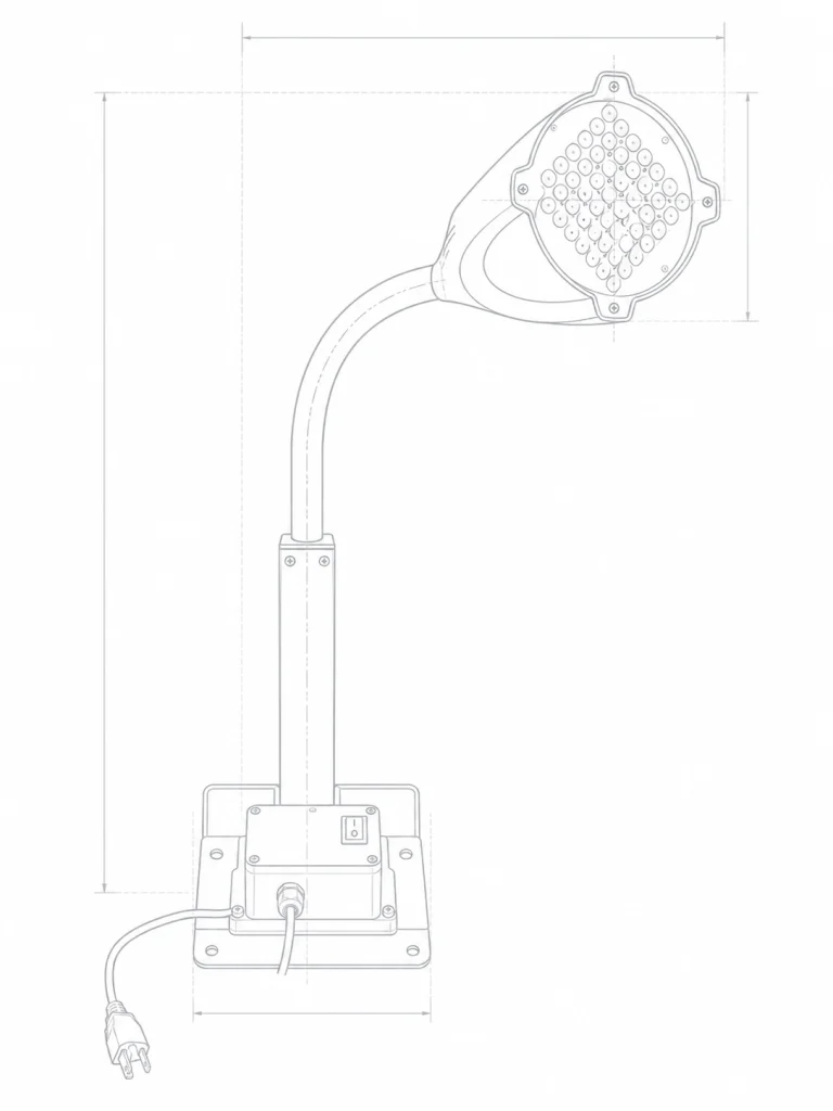 Flexible Dock Arm Light with LED for Temporary Work Specifications