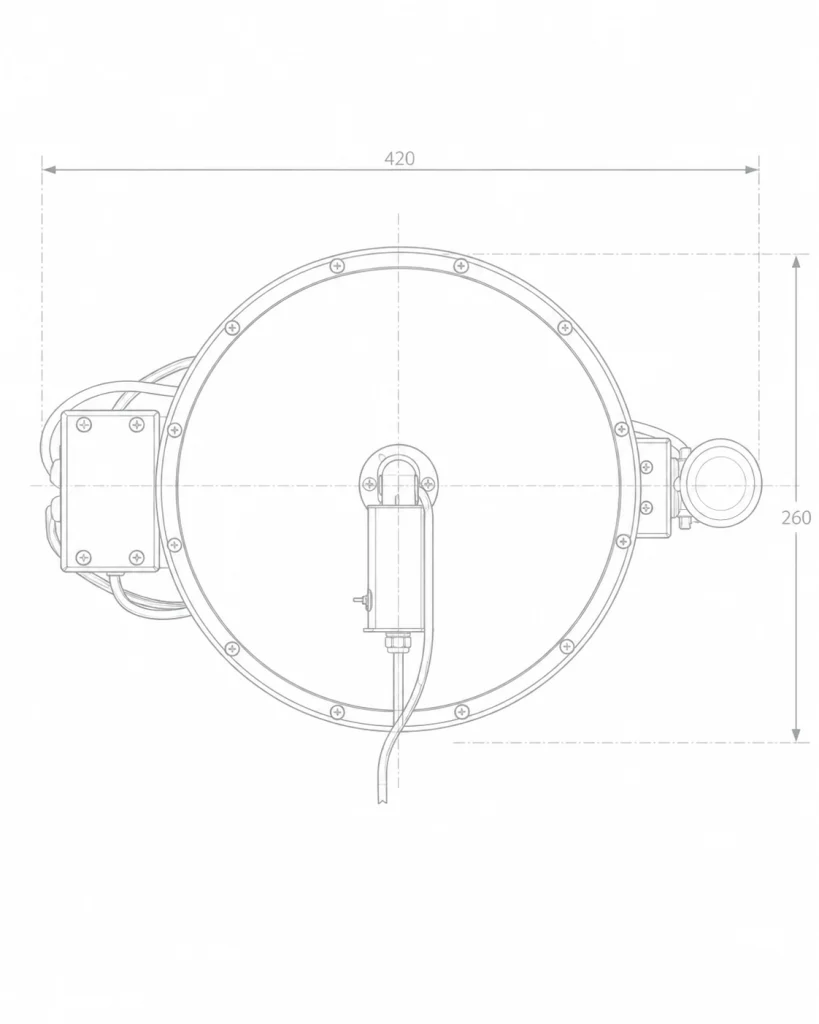 Industrial 300W 39000LM LED High Bay Light UFO-Shaped Specifications