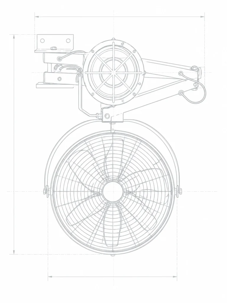 Industrial Dock Light Fan Kit for Heavy-duty Loading Specifications