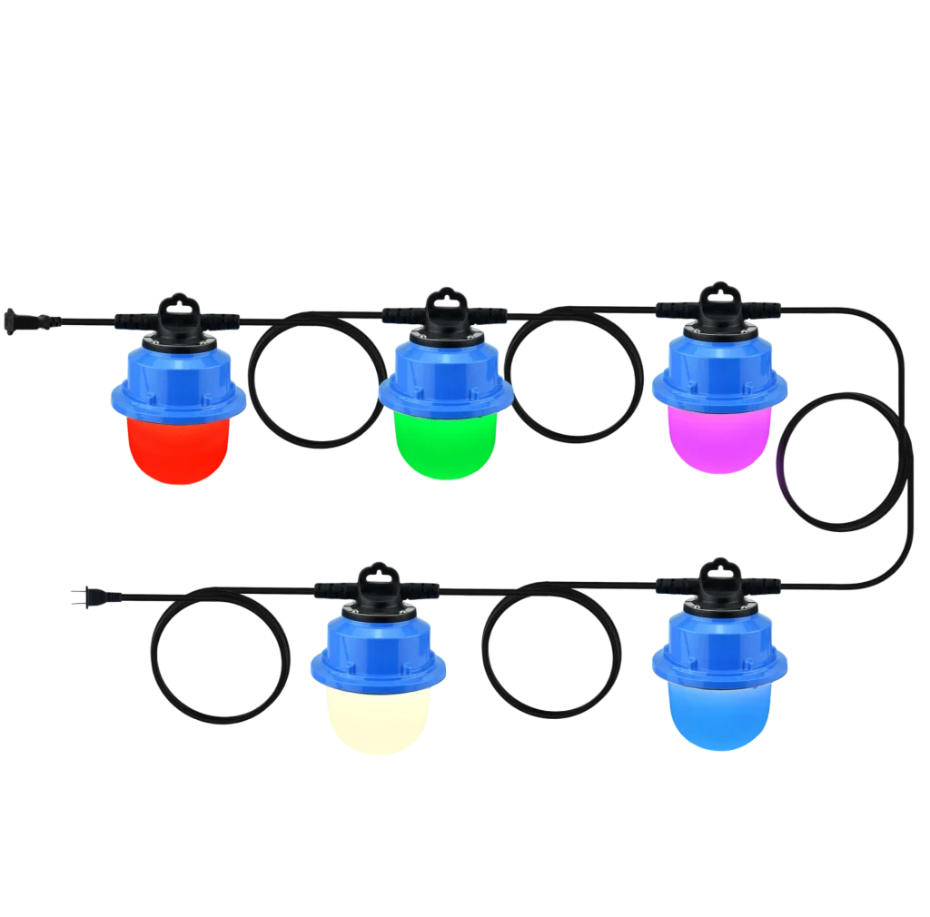 Multi-Color Cage String Lights for Commercial Decor