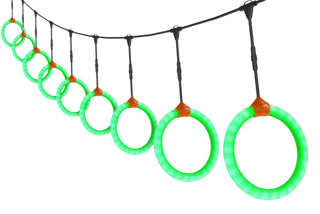 Multi-Color LED Hoop Light String for Commercial Decor