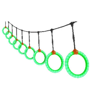Multi-Color LED Hoop Light String for Commercial Decor