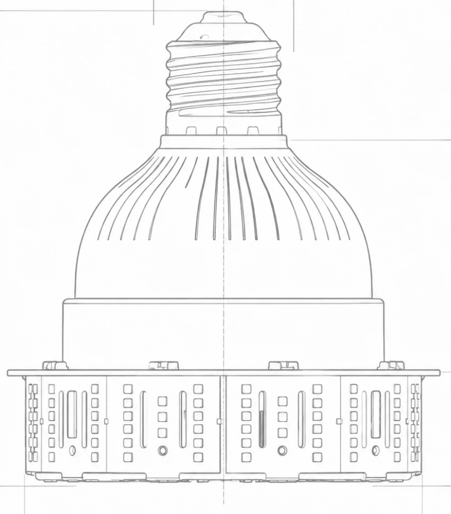 Multi-Voltage 60W Corn Bulb LED for Retrofit Projects Specifications